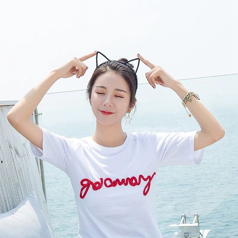 Cute Cat Ear Headband Korea Super Cute Sweet Small Fresh Hairpin Headband Adult Headwear Face Wash Headband — foto 5