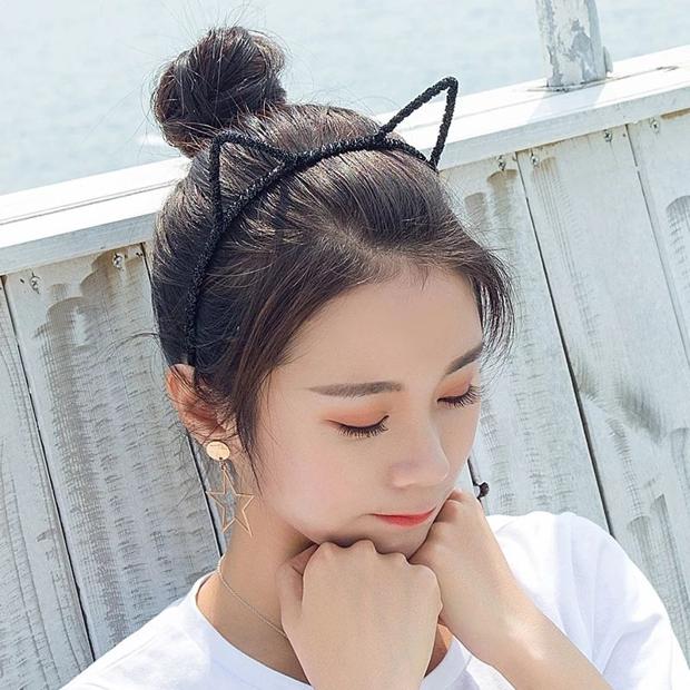 Cute Cat Ear Headband Korea Super Cute Sweet Small Fresh Hairpin Headband Adult Headwear Face Wash Headband — foto 9