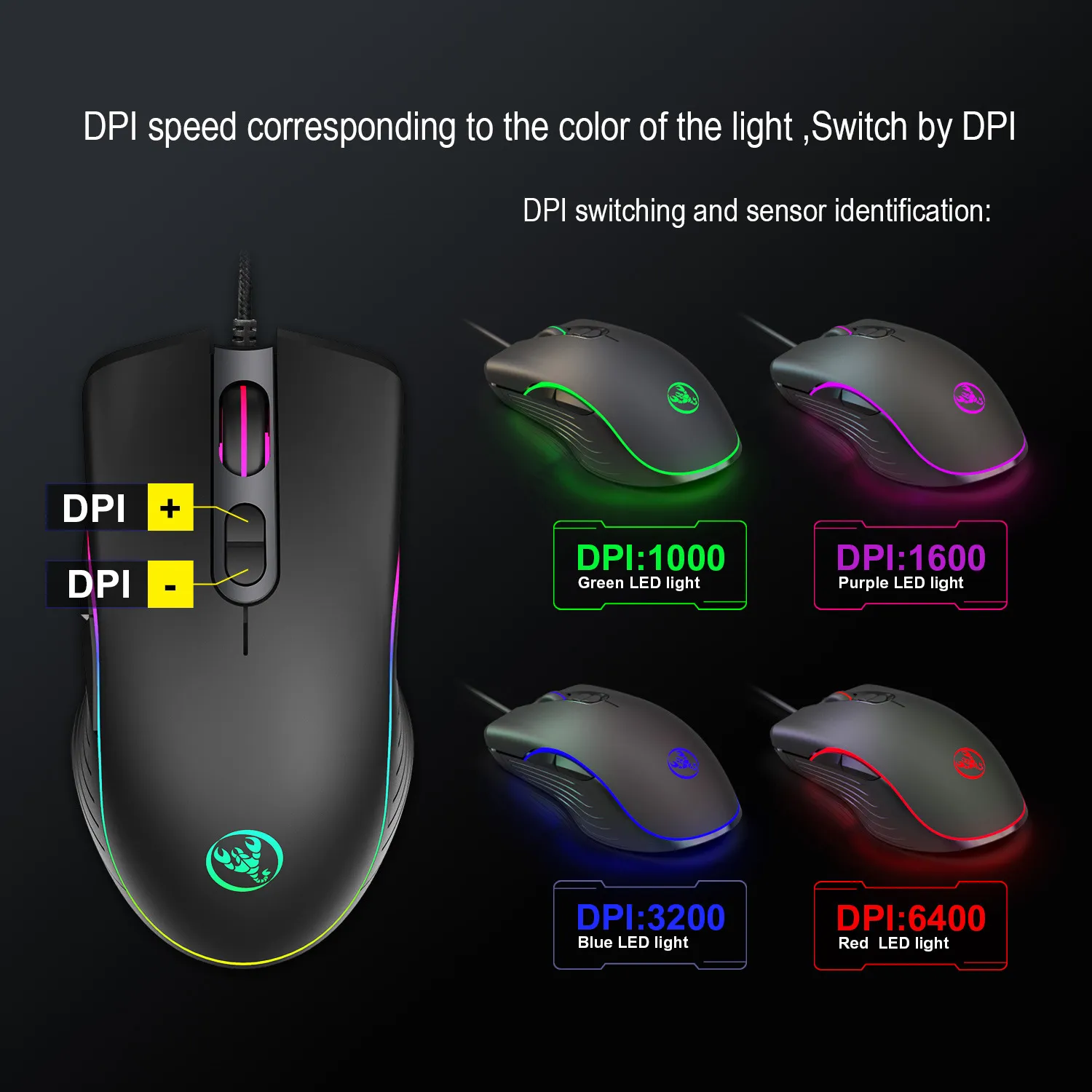 Glowing Gaming Mouse Gaming Wired Mouse – image 2