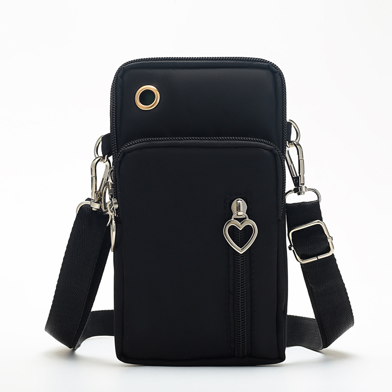 Mobile phone bag women's Cross mini bag packaging mobile phone bag hanging neck cloth bag wrist pocket