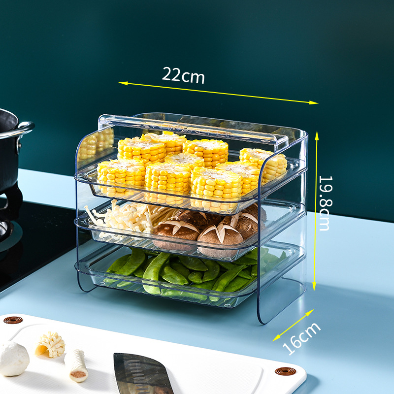 Title 6, Kitchen Pantry Portable Multi-Layer Tier Food R...