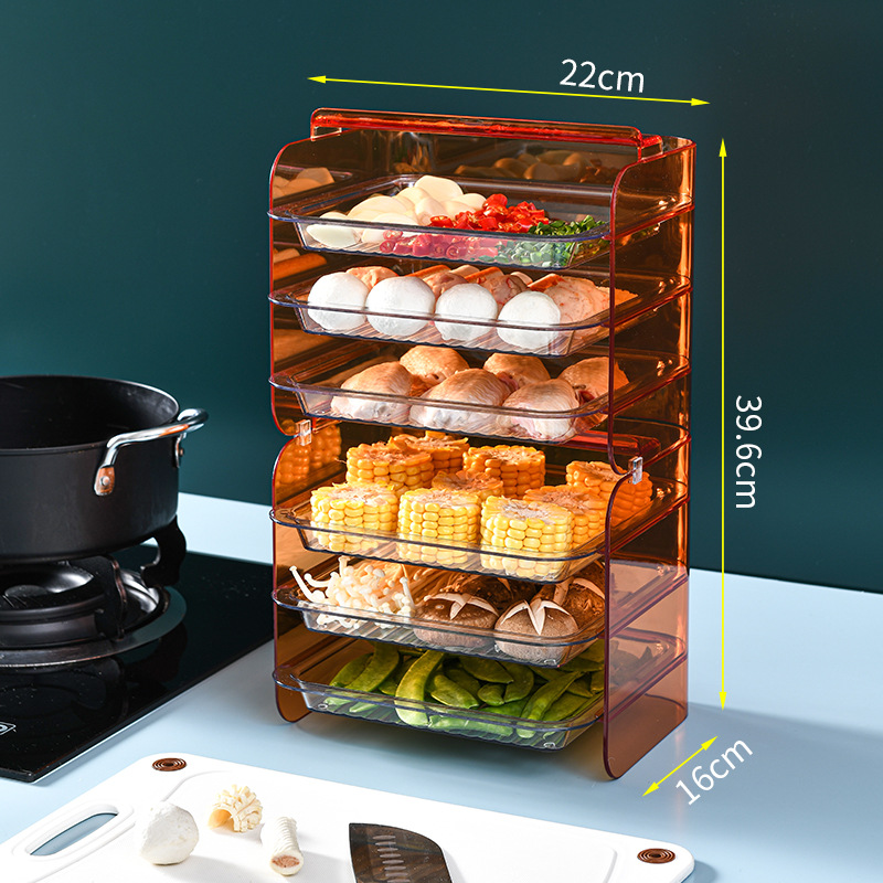 Title 2, Kitchen Pantry Portable Multi-Layer Tier Food R...