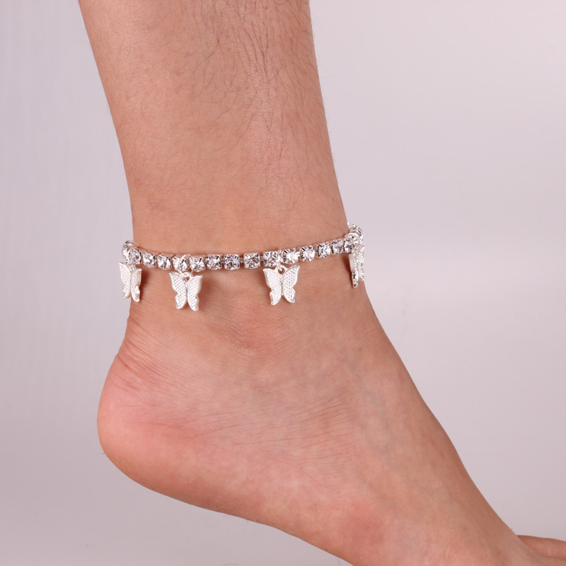 Title 3, Love Rhinestone Anklet, Exotic All-Match Jewelr...