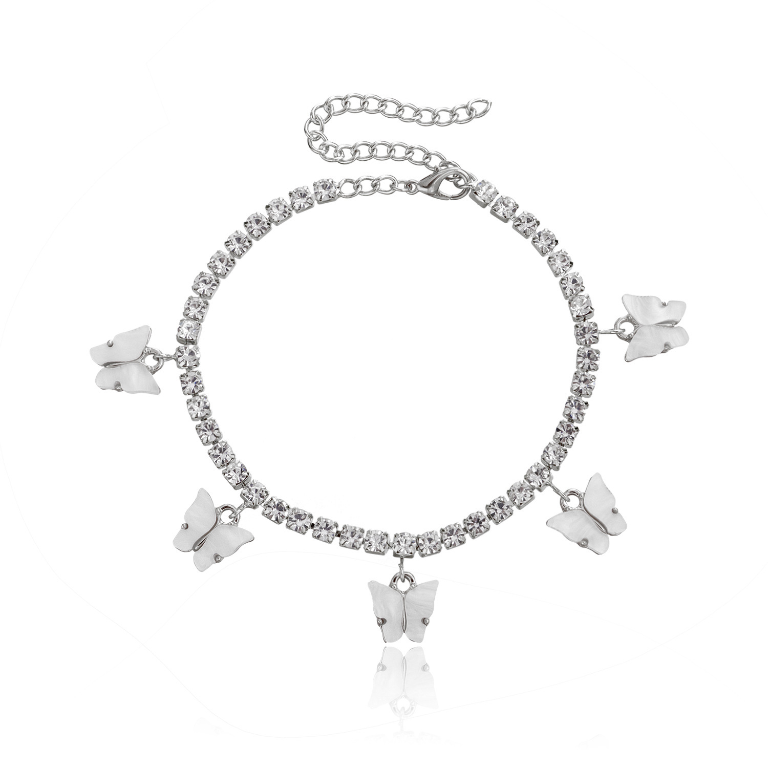 Title 1, Love Rhinestone Anklet, Exotic All-Match Jewelr...