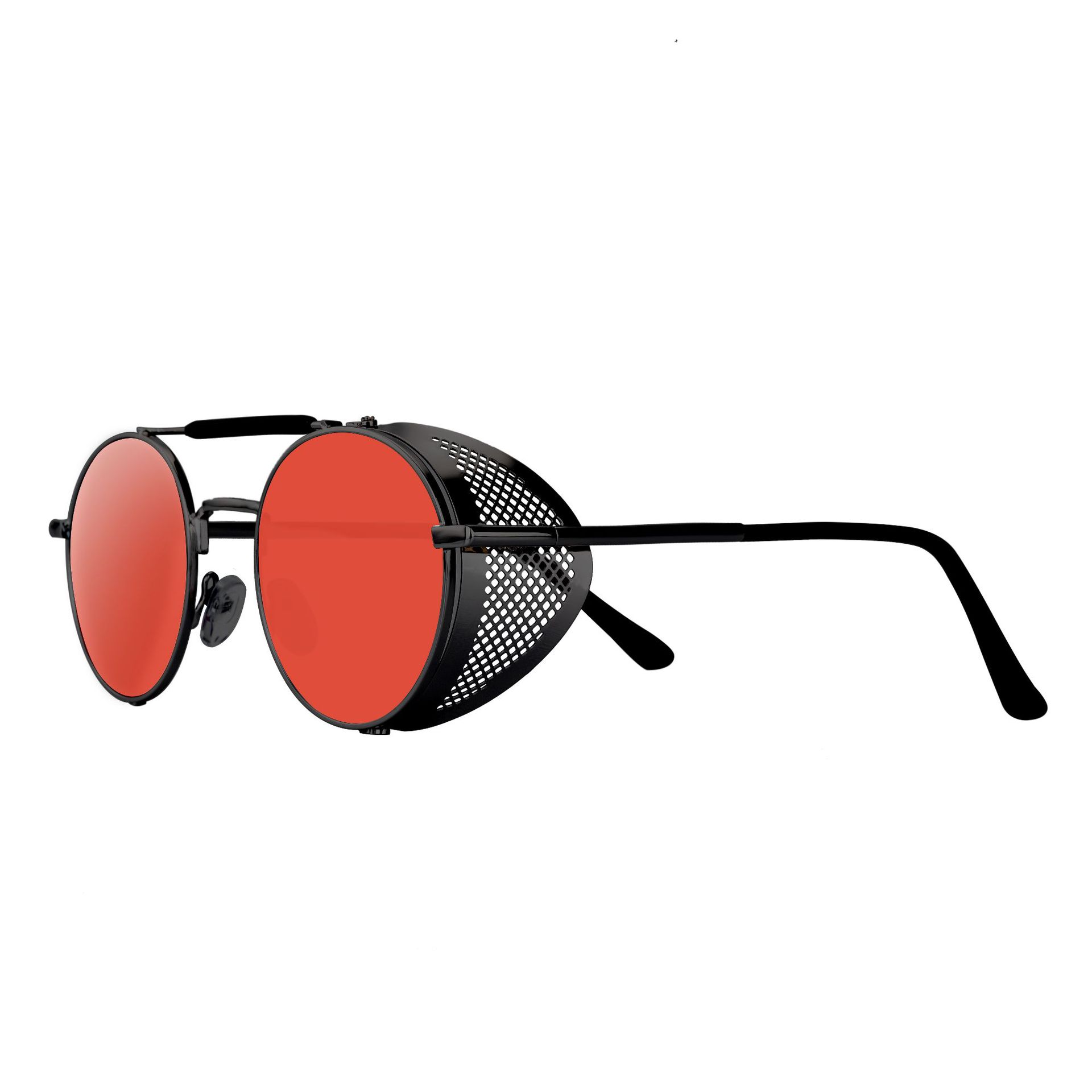66247 Steampunk Glasses Personality Windshield Sunglasses Retro Toad Mirror Round Sunglasses Male Ins Glasses Female - Image 5