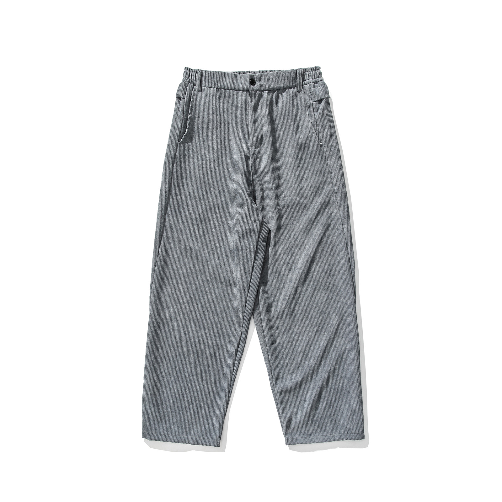 Loose draped corduroy trousers