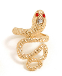 Multi Piece Ring Ring With Diamonds Exaggerated Emerald Snake Shaped Joint Ring 7 Piece Set 7 Style - Shop at LoveMi