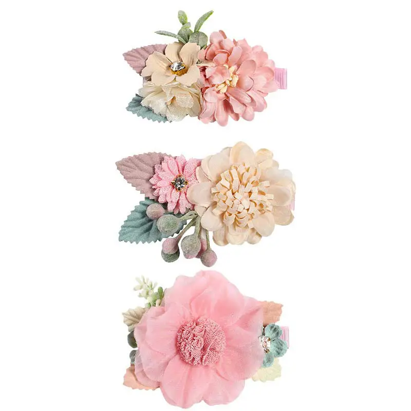 Pink Simulation Headdress Princess Versatile Fresh And Natural Lovely Hairpin