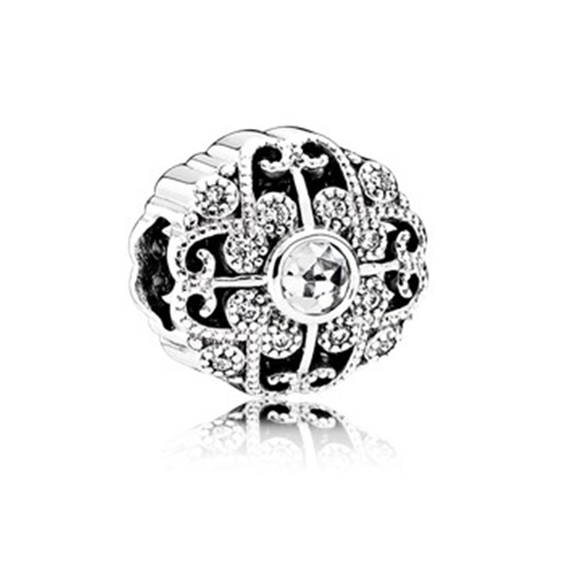 Sterling Silver Loose Beads European And American Creative Accessories Cute Diss Girls Beaded Pendant