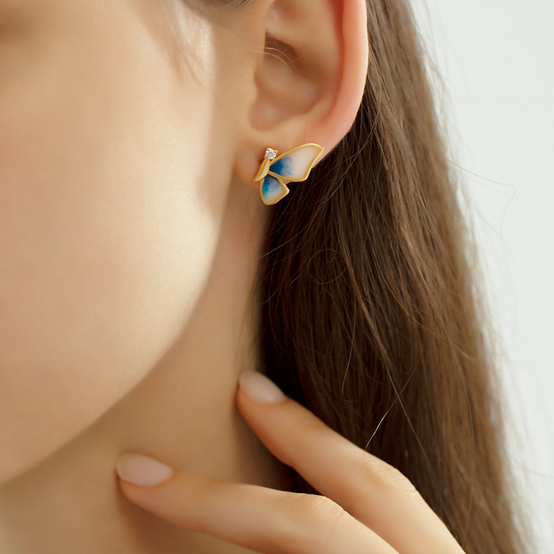 Fashion Retro Simple Butterfly Earrings