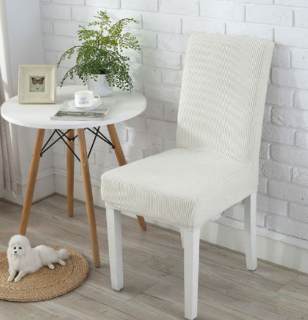 Simple Chair Cushion Elastic Seat Cover 6 packs