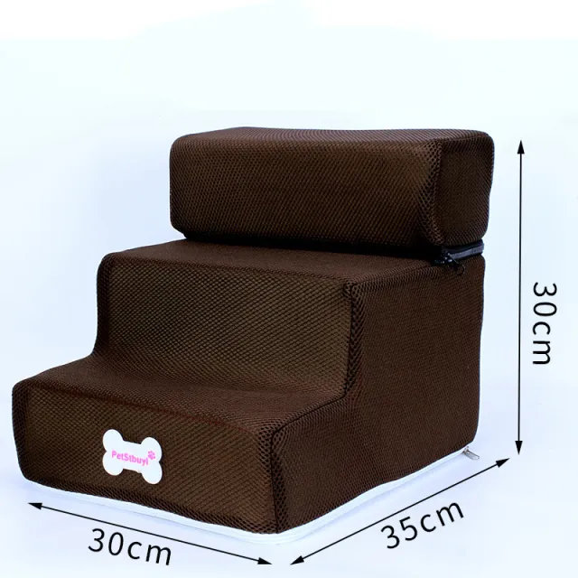 Sale Dog Stairs Pet Climbing Ladder Sponge Steps Small Dog Teddy On The Sofa Bed Climbing Ladder Can Be Customized Mesh 3 - Shop at LoveMi