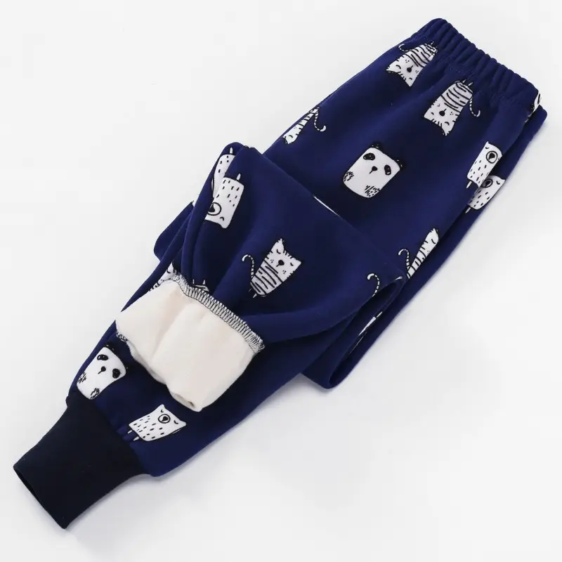 Children's Warm Pants Plus Velvet Inner Wear Thickening Boys