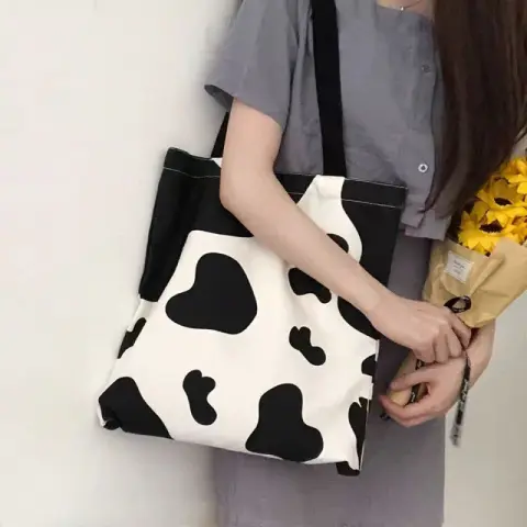 Bag Women Canvas Bag Shoulder Leisure Big Shopping Bag