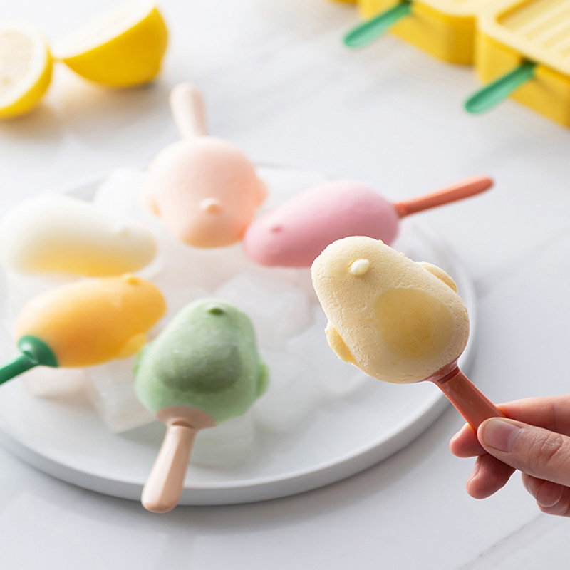 Title 4, Silicone Bird Shape Ice Cream Mold Popsicle Mou...