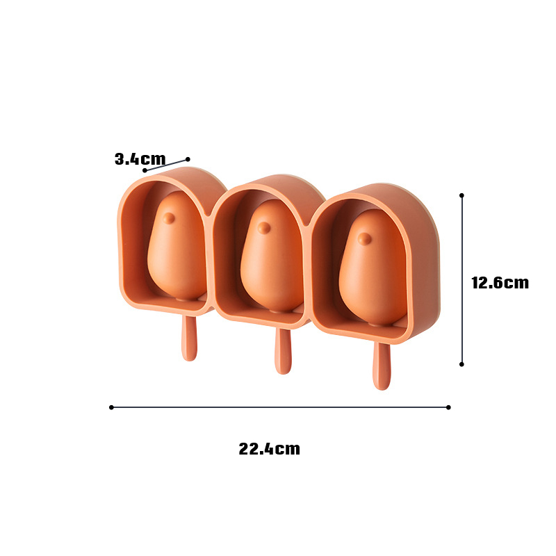 Title 7, Silicone Bird Shape Ice Cream Mold Popsicle Mou...