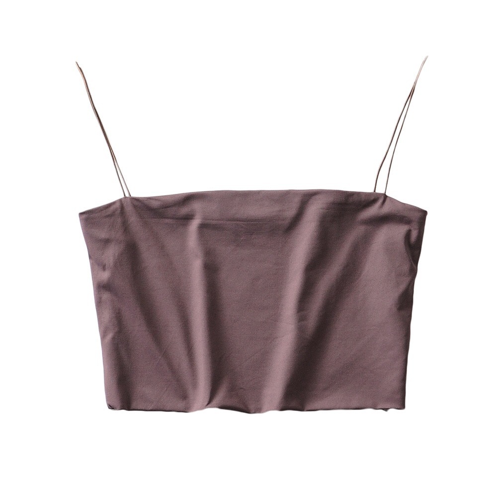 Ken Bean Same Style Solid Color Base, Single Wear Flat Mouth, Tight-Fitting Sling