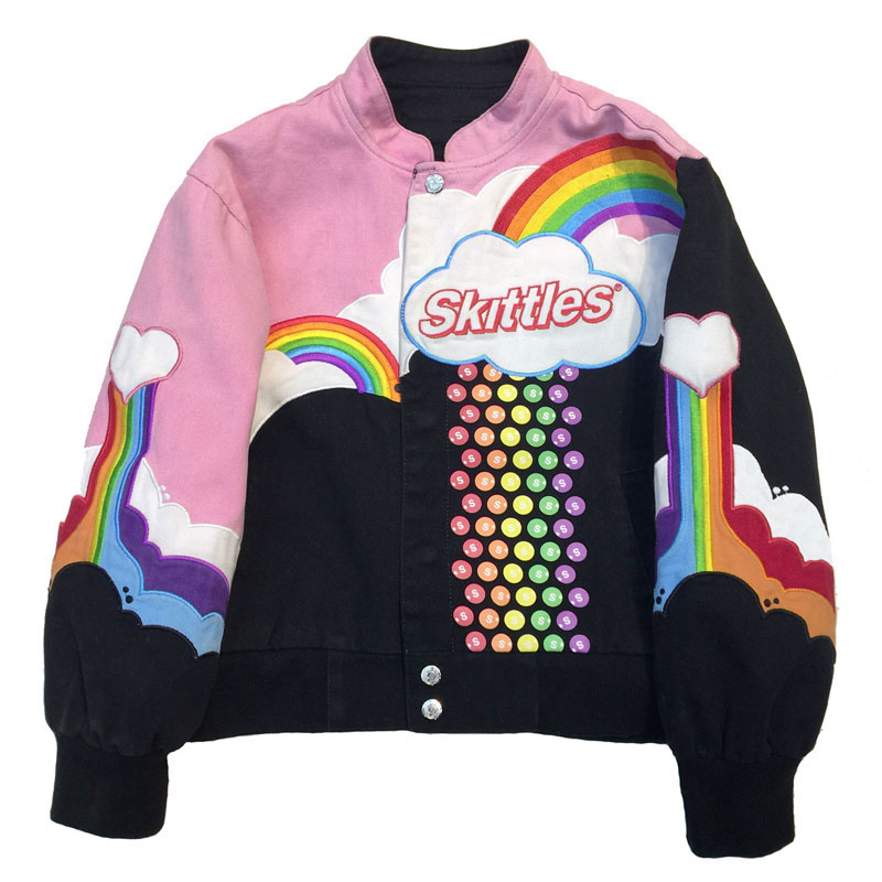 Wearing Tooling Bf Hong Kong Wind Co-Branded M Bean X2 Baseball Uniform Loose Short Jacket