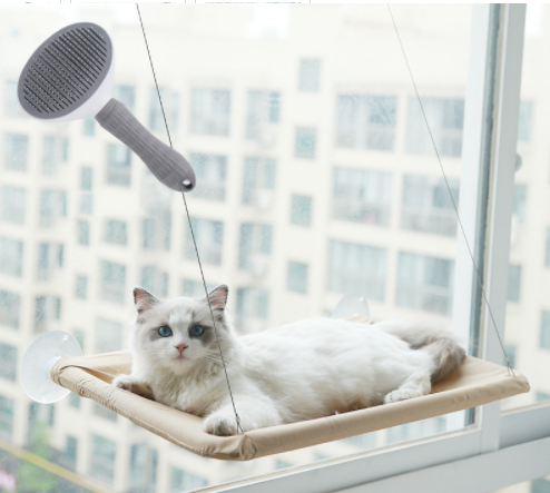 Cat hammock selfcleaning comb