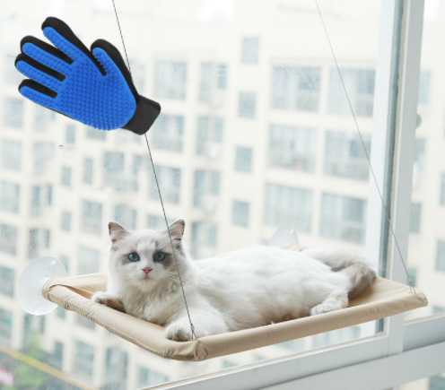 Cat hammock furry gloves