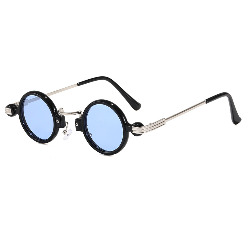 Steampunk Style Small Frame Sunglasses Personalized Hip-hop Round Sunglasses - Image 6