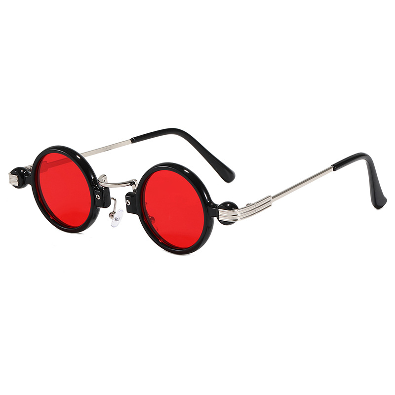 Steampunk Style Small Frame Sunglasses Personalized Hip-hop Round Sunglasses - Image 3