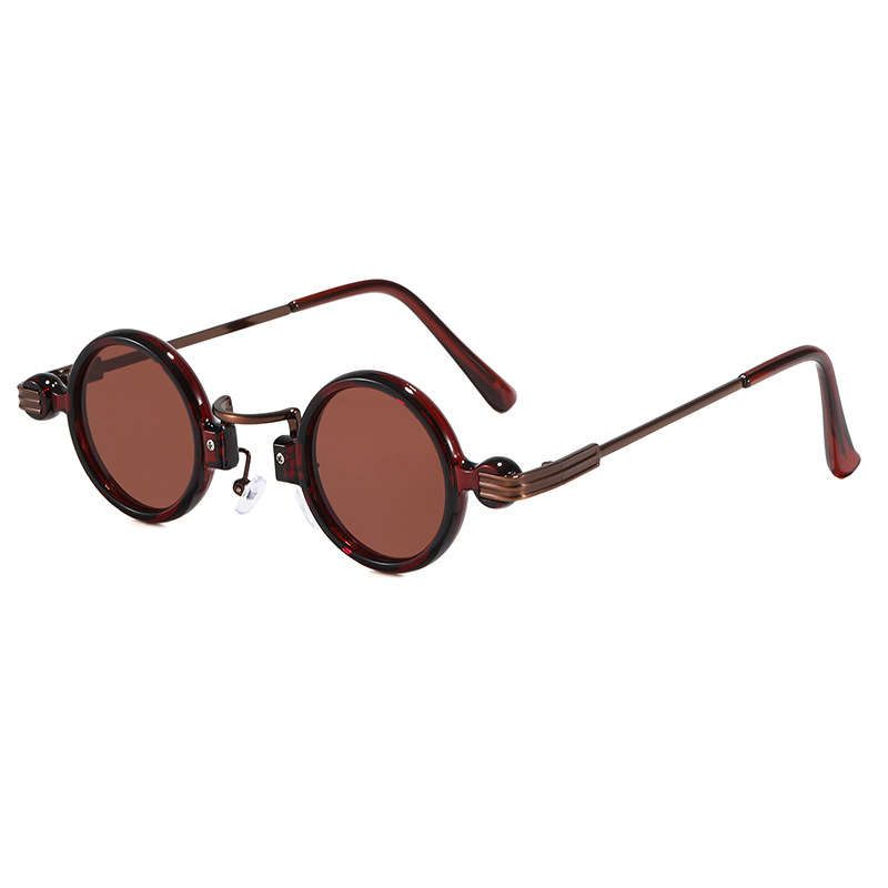 Steampunk Style Small Frame Sunglasses Personalized Hip-hop Round Sunglasses - Image 8