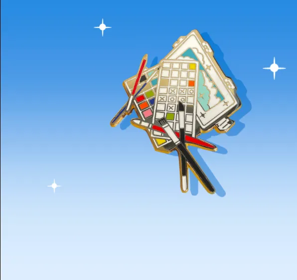 Emblem Designer Original Brooch ins Personality Accessories Sky Paint Box - Shop at LoveMi