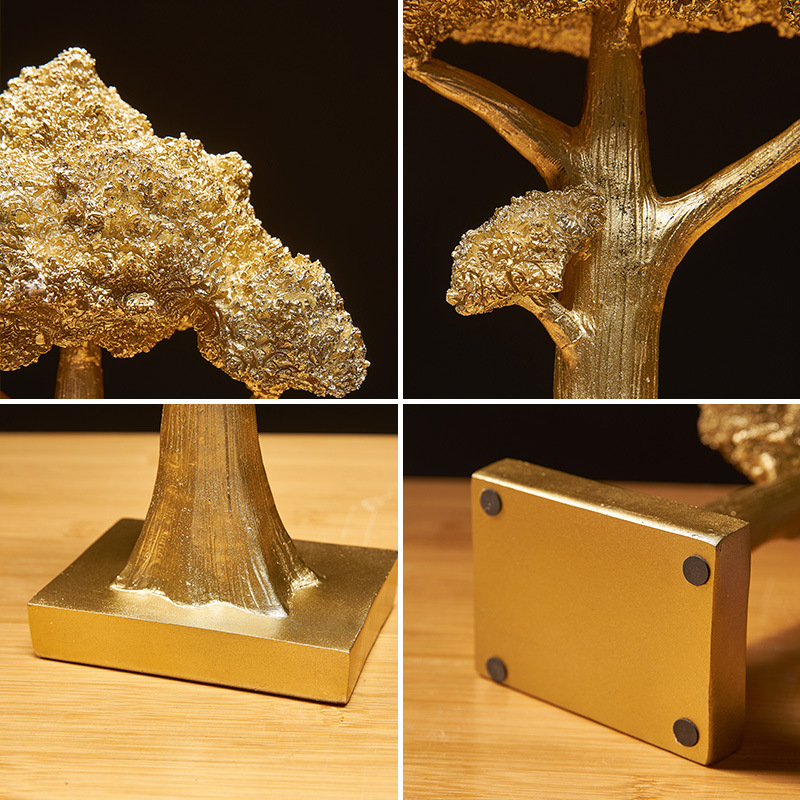 Golden Lucky Tree Decoration Store Cashier Decoration Desk Creative Decoration — foto 2