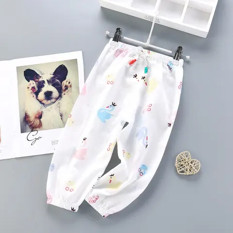 Baby Gauze Pants Summer Girls Casual Breathable Children's Bloomers