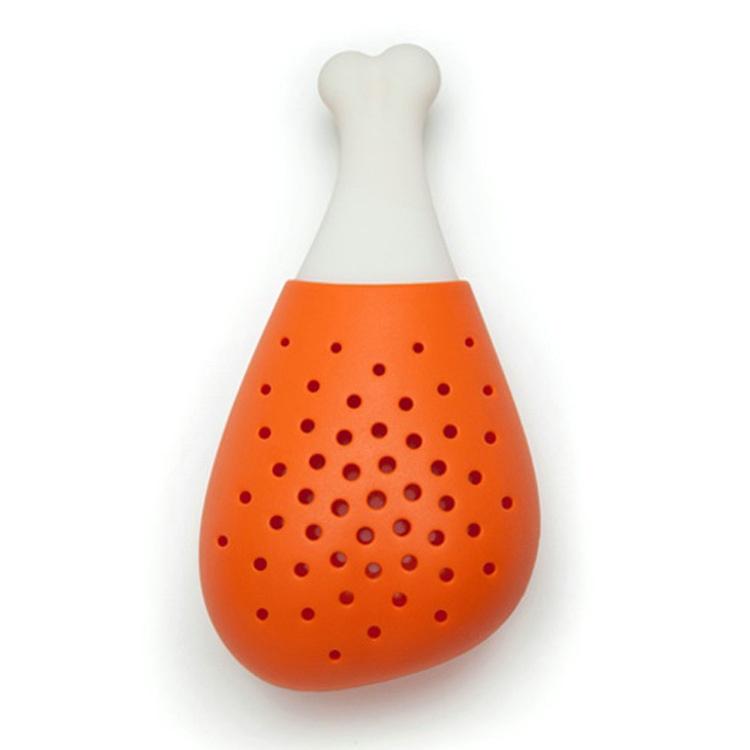 Creative Chicken Leg Silicone Seasoning Filter, Stew Soup, Spice Condiment Bag Filter, Soup Filter