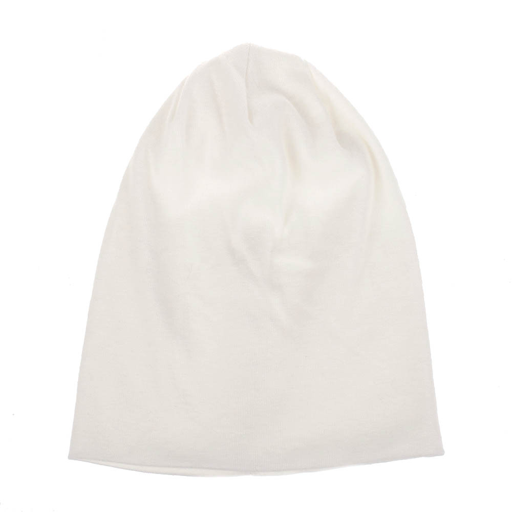 Children'S Hats For Autumn And Winter New Double-Layer Cotton Hats Solid Color Cotton Boys And Girls All-Match Knitted Hats Caps