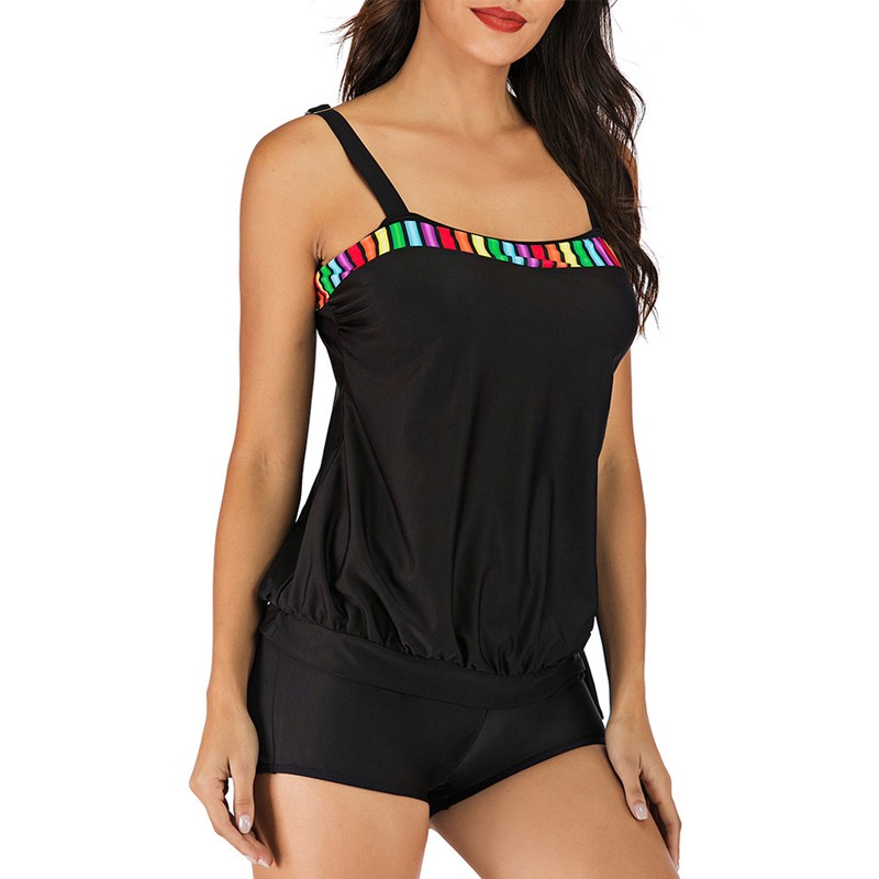 European And American Boxer Shorts With Split Vest