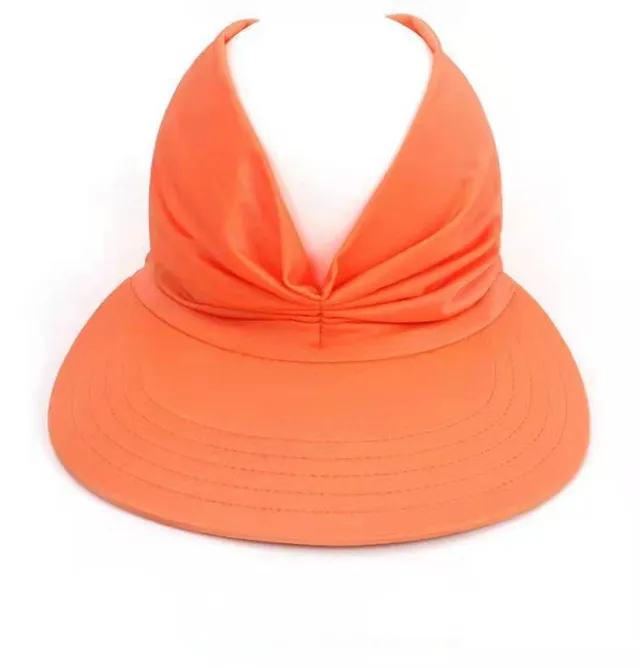 Uv Protection Sun Hat Outdoor Big Brim Hat Orange - Shop at LoveMi