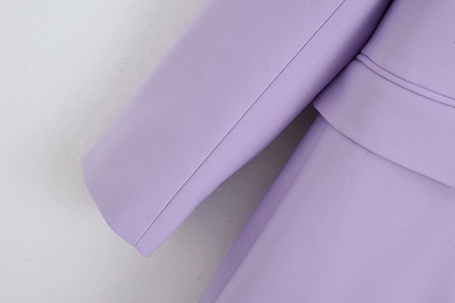 Bb2504 Summer European And American Style French Fashion Loose And Thin Temperament Commuter Double-Breasted Suit Jacket