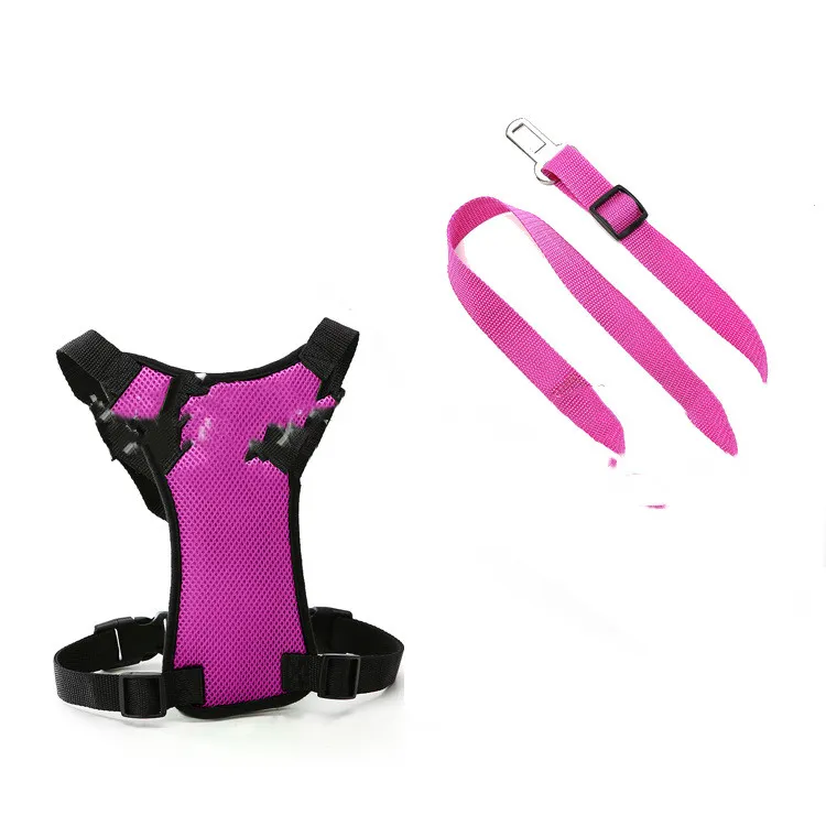 Mesh Chest Back With PP Seat Belts Can Be Customized - Rose Red