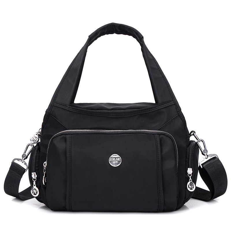 Korean Version Of Oxford Waterproof Shoulder Bag Black - Shop at LoveMi