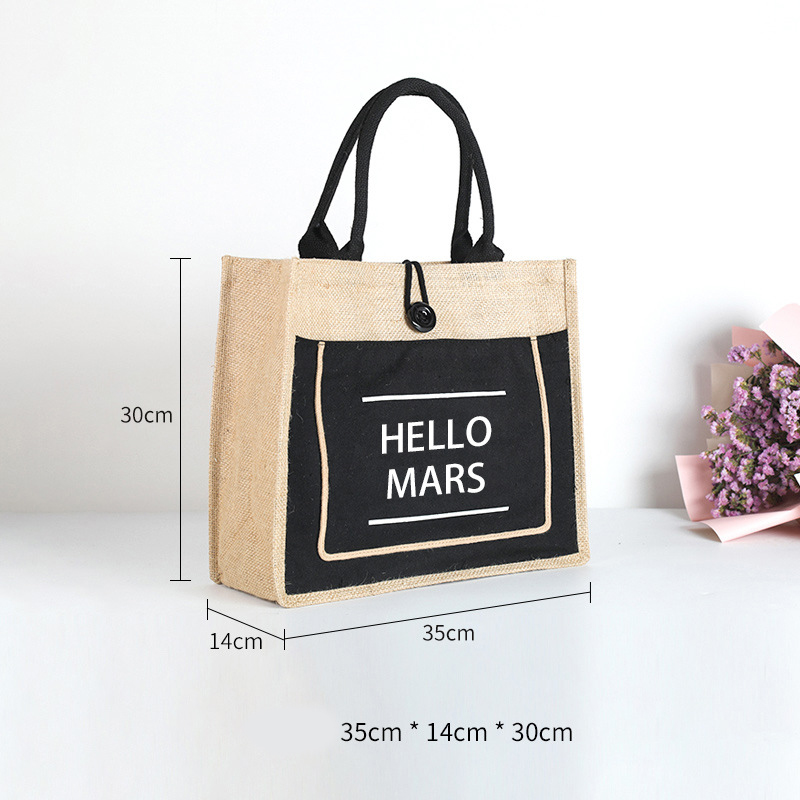 Jute Retro Tote bag Environmental Protection Cotton Linen