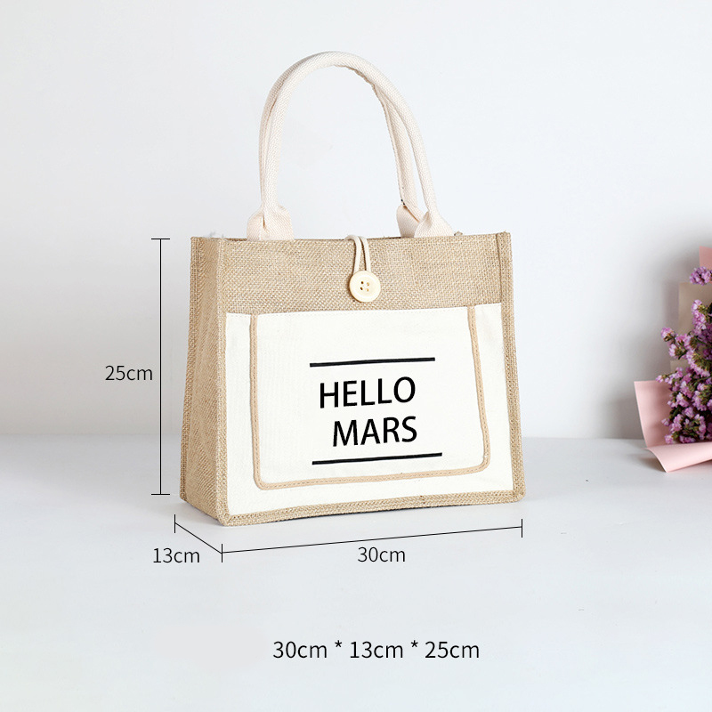 Jute Retro Tote bag Environmental Protection Cotton Linen