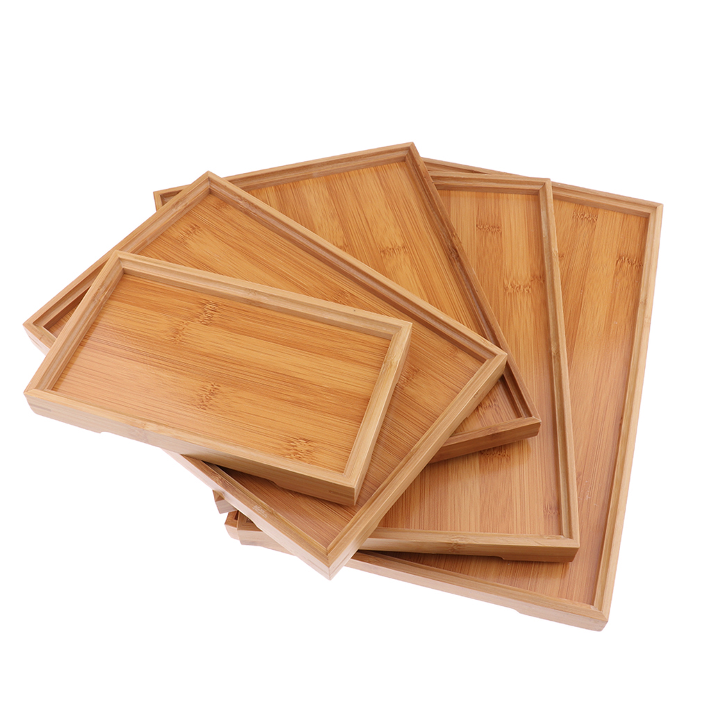 Title 4, Bamboo Tea tray, Bamboo And Wood Tray, Binaural...