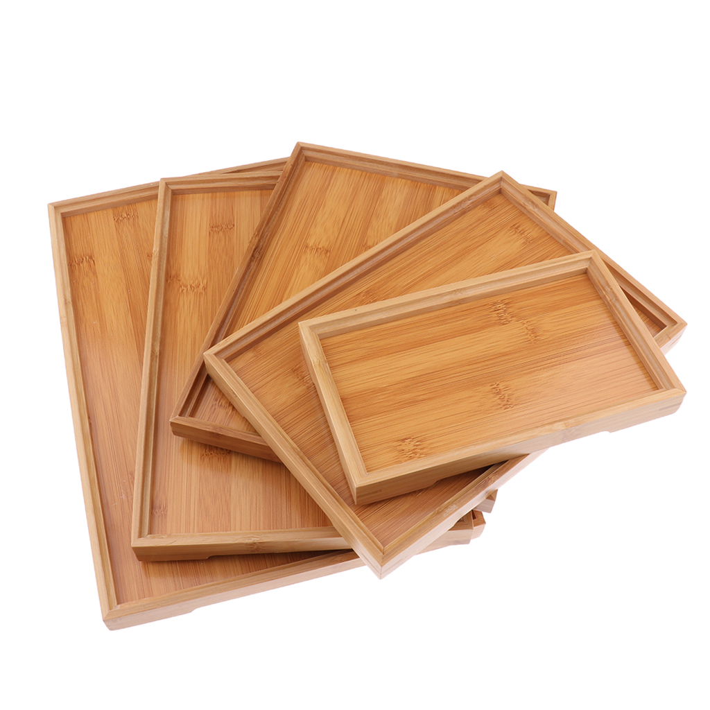 Title 2, Bamboo Tea tray, Bamboo And Wood Tray, Binaural...