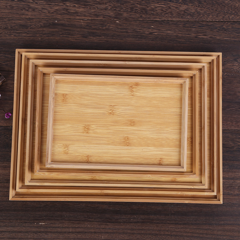 Title 6, Bamboo Tea tray, Bamboo And Wood Tray, Binaural...