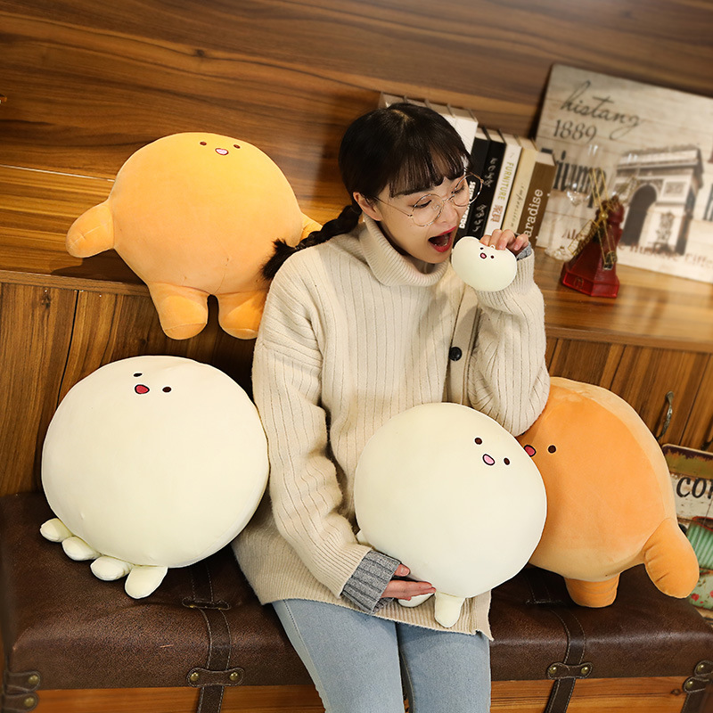 Amazon Cross-Border Super Soft Cute Octopus Pocket Expression Small Octopus Dumpling Doll Doll Foreign Trade Plush Toys
