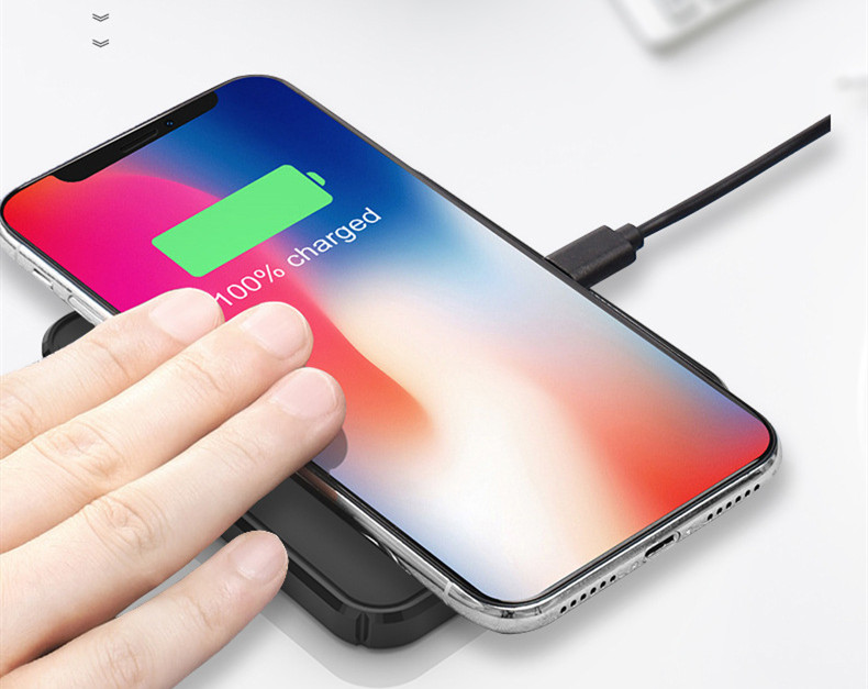 Compatible with Apple, Iphone 12 Mobile Phone Wireless Charger Square Desktop Qi Wireless Charger