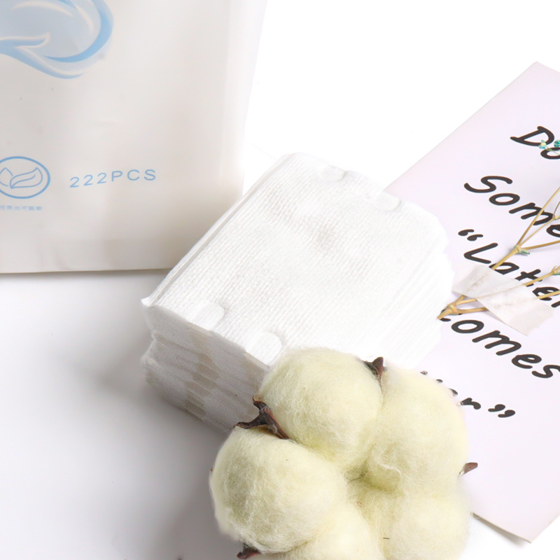 Pure Cotton Thickened Makeup Remover Cotton, Double-Sided Double-Effect Pressing Edge Sandwich Cleansing Tool