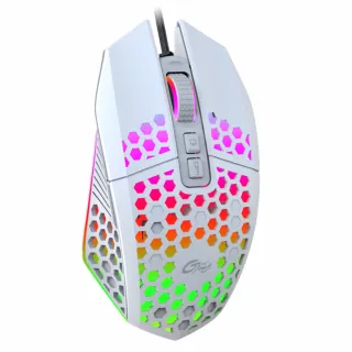 X801 Wired Mouse Hole Hollow Luminous Desktop Computer Notebook Office Game Competition 8000Dpi