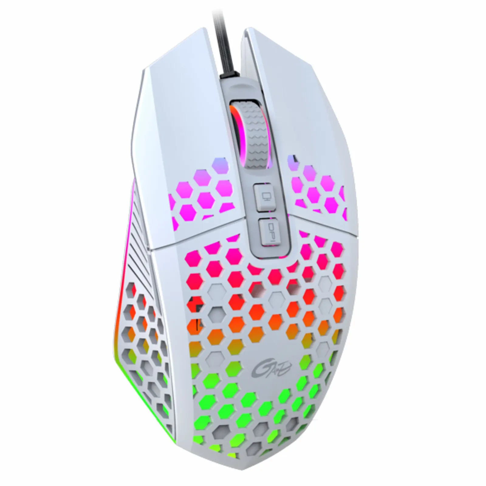 X801 Wired Mouse Hole Hollow Luminous Desktop