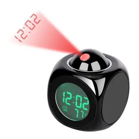 LED Projection Alarm Clock Report Voice