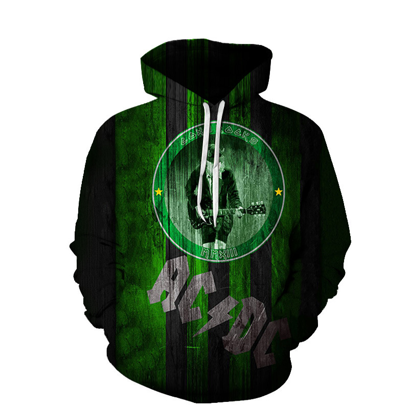 Actory Wholesale Spring And Autumn Models Skull 3D Digital Printing Sweater Long Sleeve Lovers Hooded Baseball Uniform Hoodie