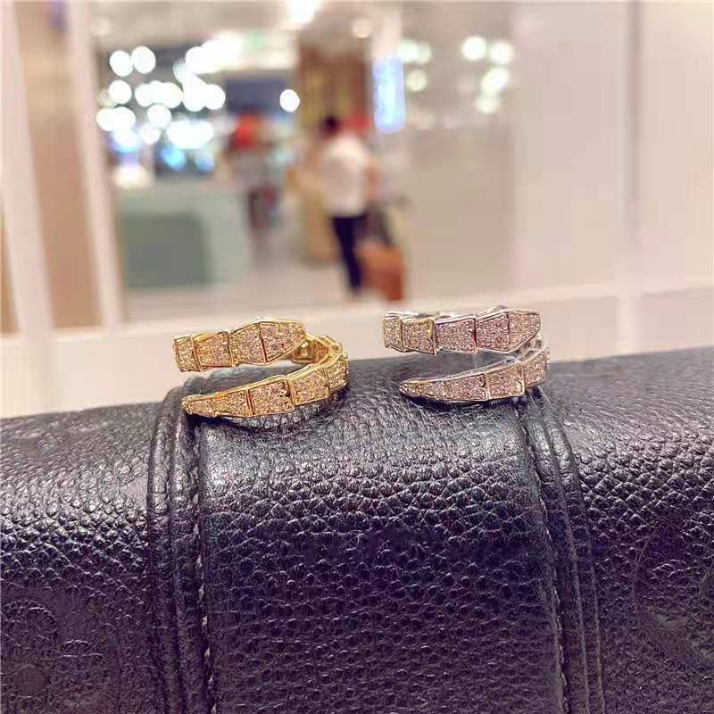 Gold Snake-shaped Index Finger Ring Ring Female Open Ring Ring Fashion Bracelet